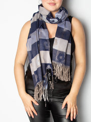 Ternet tørklæde med blomster - ITSEP24 by Krone 1