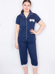 Prikket capribukser nattøj by Krone 1