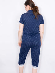 Prikket capribukser nattøj by Krone 1