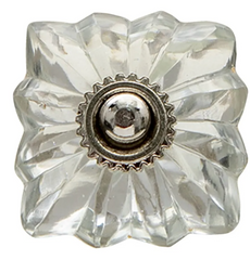 Håndtag glas 4x4x3 cmHåndtag i glas 4x4x3 cm Elegant knop til skuffer og skabe by C&E