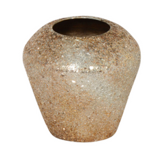 Vase Champagneguld Mosaik Lakeret 20x20x21 cm by Colmore
