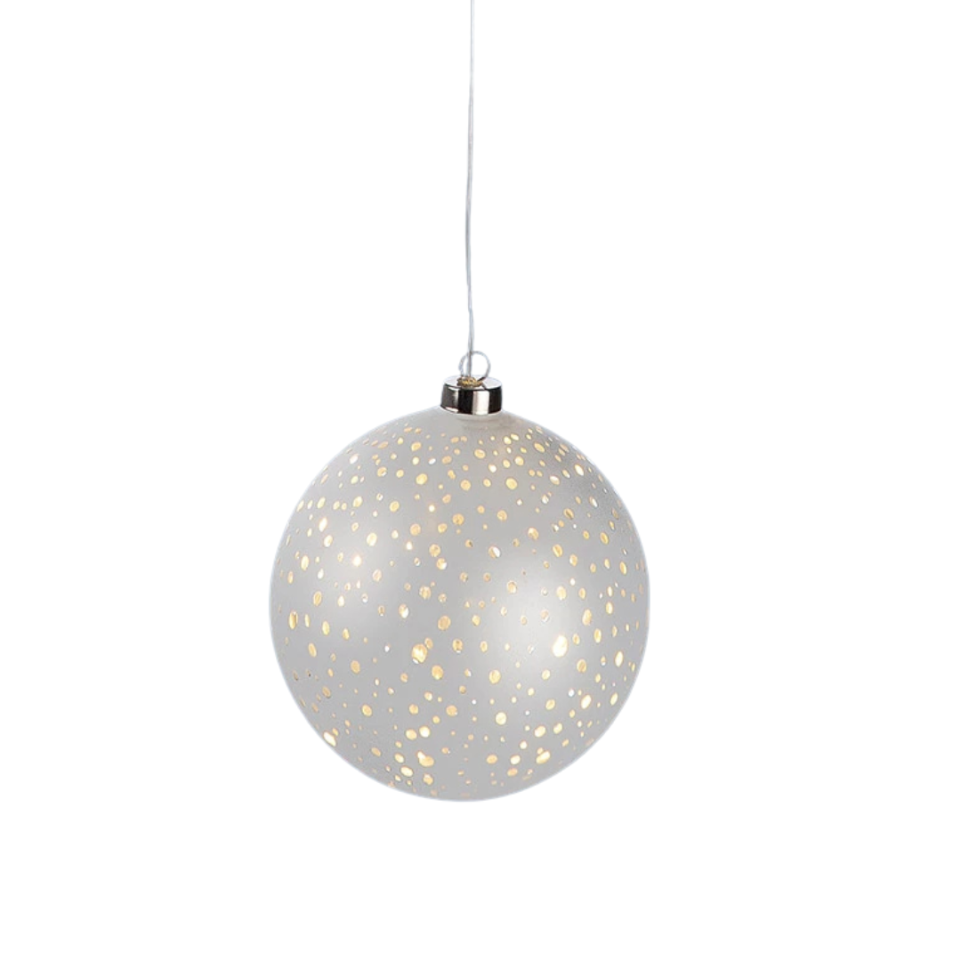 Glas LED Julekugle 412 LED Ø15 cm x 60 cm by Gilde