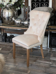 Spisestol med løvedetalje og træben Champagne by Krone 1