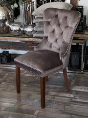 Spisestole med løve træben brun by Krone 1