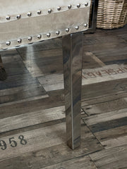 Spisestole med løve metalben taupe by Krone 1