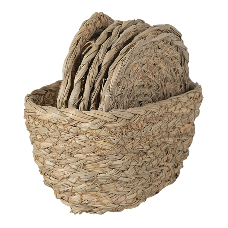 Brune bordskånere til glas – 15x8x7 cm / Ø12 cm by C&E