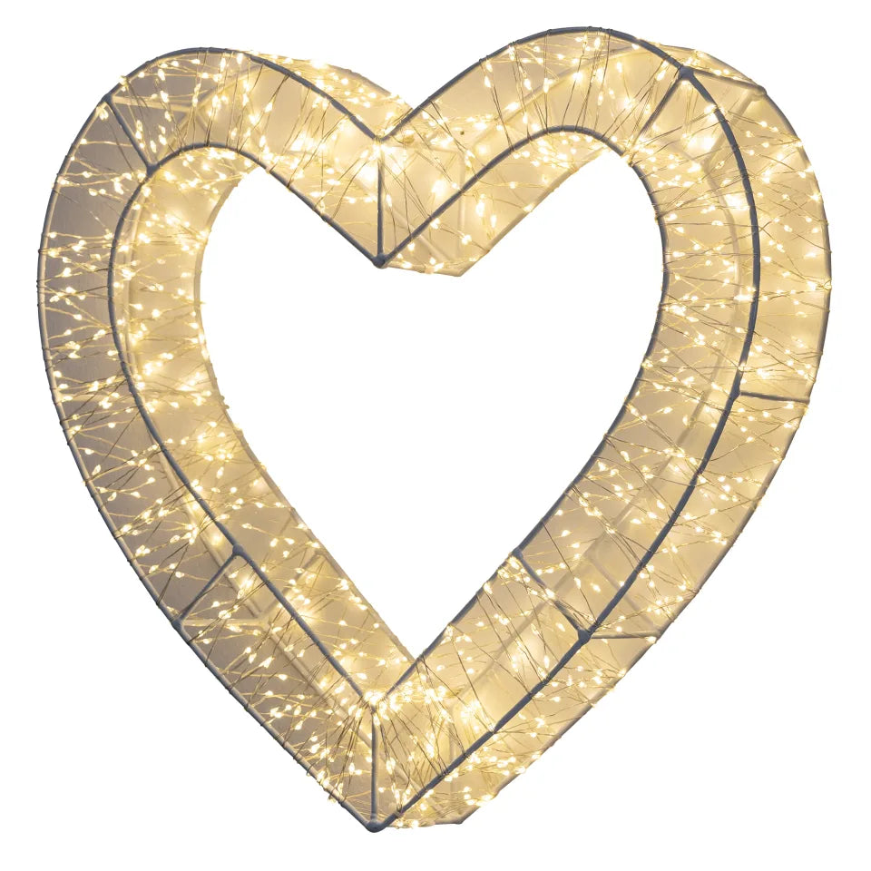 Metal Lys Hjerte Elegant LED Dekoration til hjem og fest by Vel Line