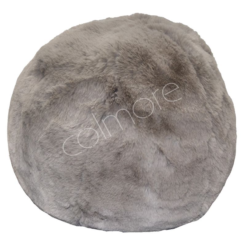 Cushion ball rabbit faux fur chinchilla 36x36x36 by CM