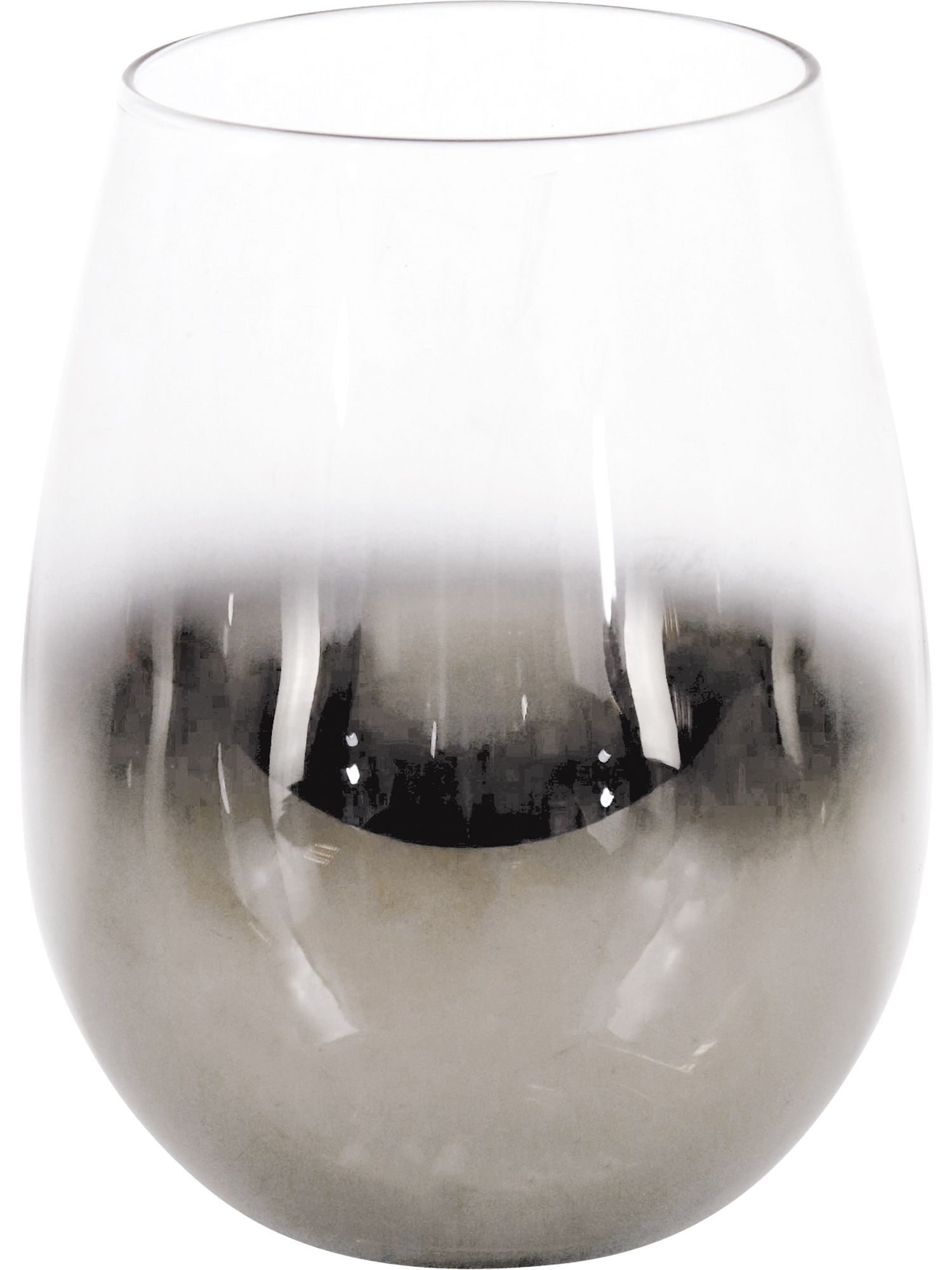 Vandglas, gradient, sølv Ø9x12,5 cm 450 ml by Hoff