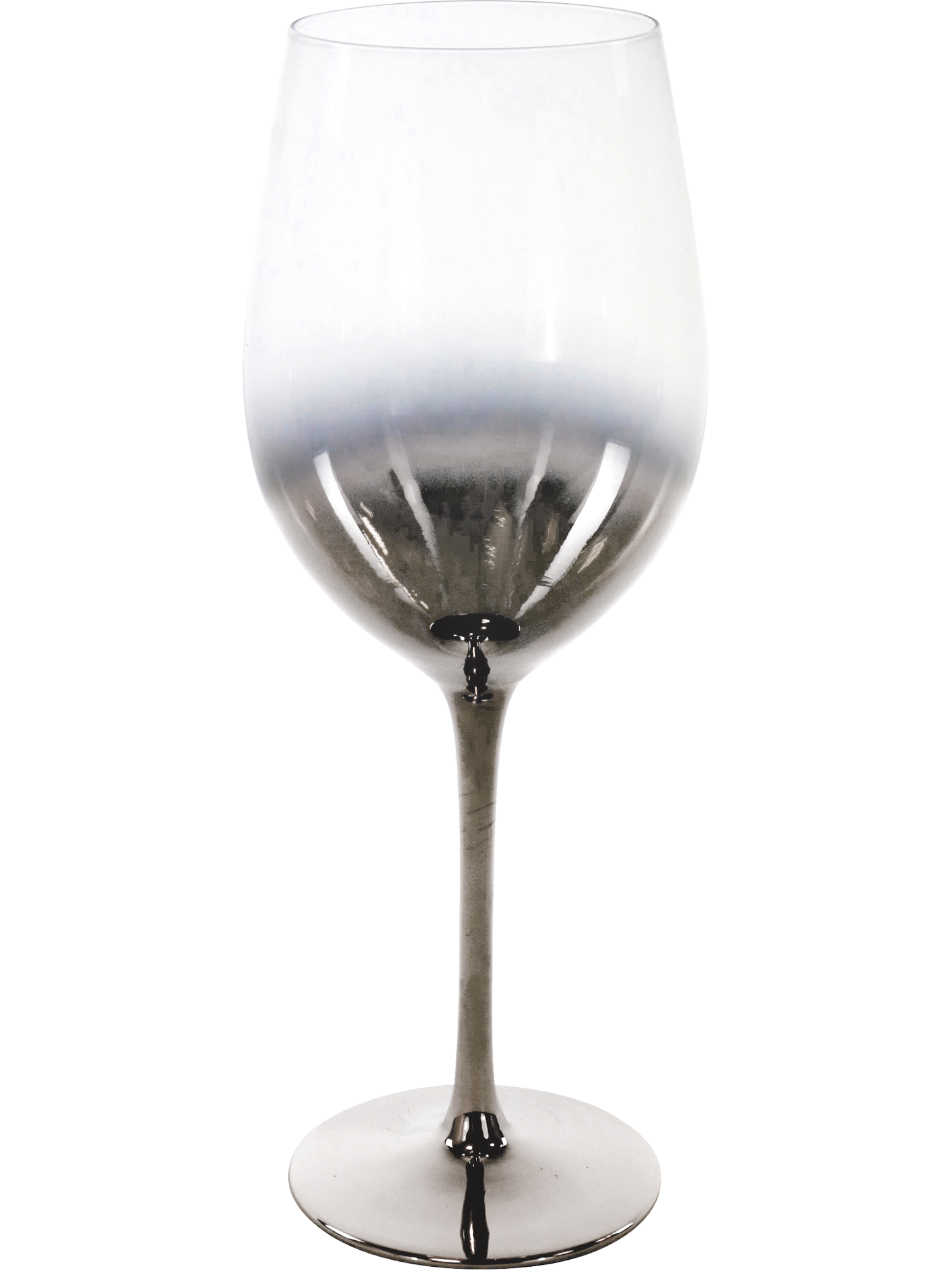 Vinglas, gradient sølv Ø7x24,5 cm, 450 ml by Hoff