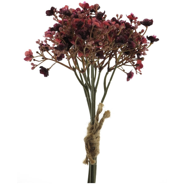 Brudeslør buket x6 bordeaux 29,5 cm by Exner