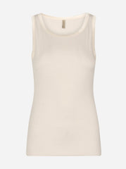 Soyaconcept top med satin kant Creme by Krone 1