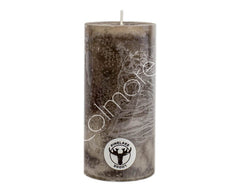 Stearinlys 7x7x15 cm Rustikt & Stemningsfuldt by CM