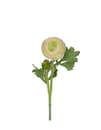 Ranunkel kunstig blomst 50 cm hvid by PH