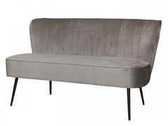 Marat Sofa velour 79x127x65 cm latte by Chic Antique