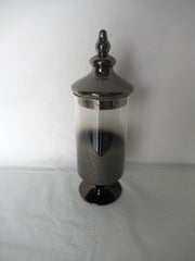 GI.-Can o.Foot 35 cm Glasbeholder med fod i smoke finish by Cormulder