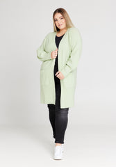 No. 1 By Ox Long Cardigan w. balloon sleeves Mint Green by No. 1 By Ox