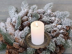 Lysholder med spyd Antique Messing 9x11x10 cm by Chic Antique