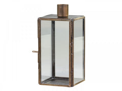 Lysestage, 16x7,5x7,5 cm antique messing by Chic Antique