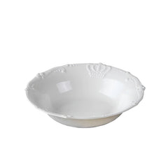 Krone dyb tallerken 25 cm hvid porcelæn by Krone 1 - Kina