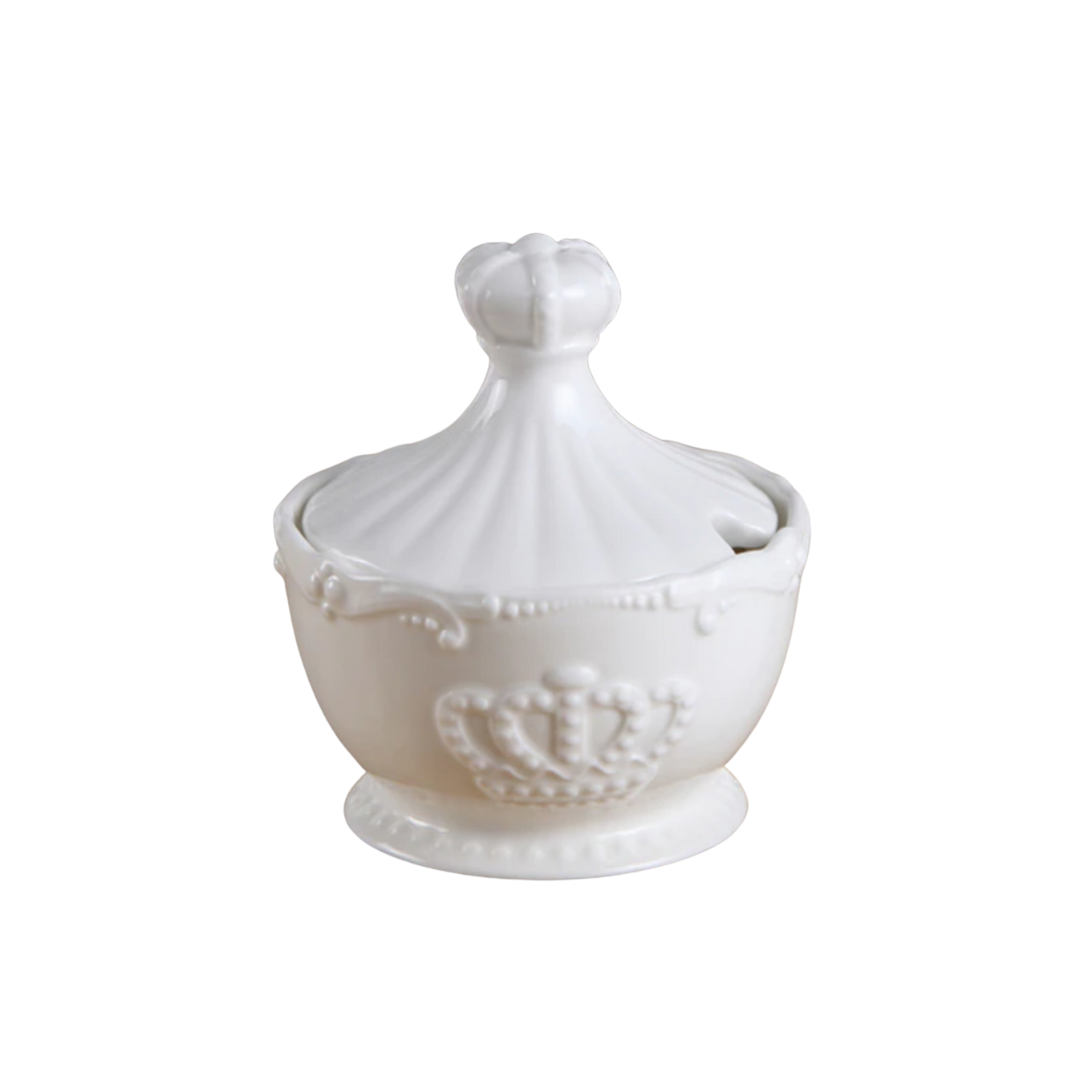 Krone sukkerskål 10x10x11,5 cm by Krone 1 - Kina