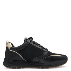Tamaris Sorte Sneakers med guld detaljer Black Comb