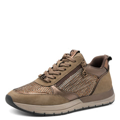 Tamaris Sneakers med bling Copper Glam