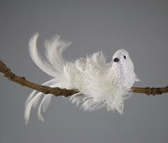 Fuglefjer, hvide 17cm