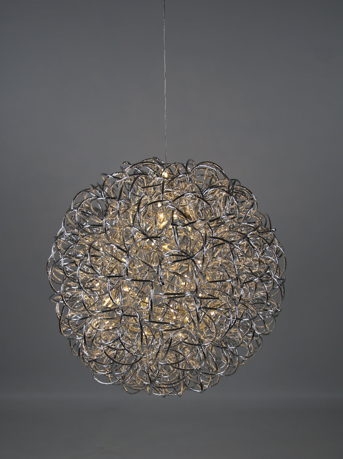 Kugle Lys Sølv/Aluminium LED Lampe