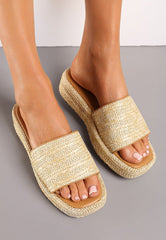 Plateau flet mules sandaler
