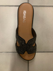 Kilehæl slip on sandaler med bling by Krone 1