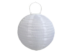 Rice Paper Lamp w. solar power D30 cm white