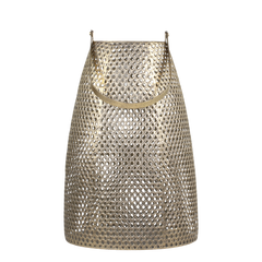Hurricane w. pattern H60/D25 cm antique brass