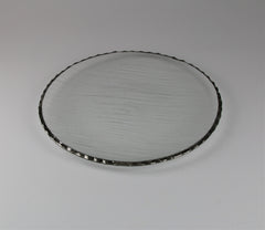 Fad med guldkant 33cm diam plast