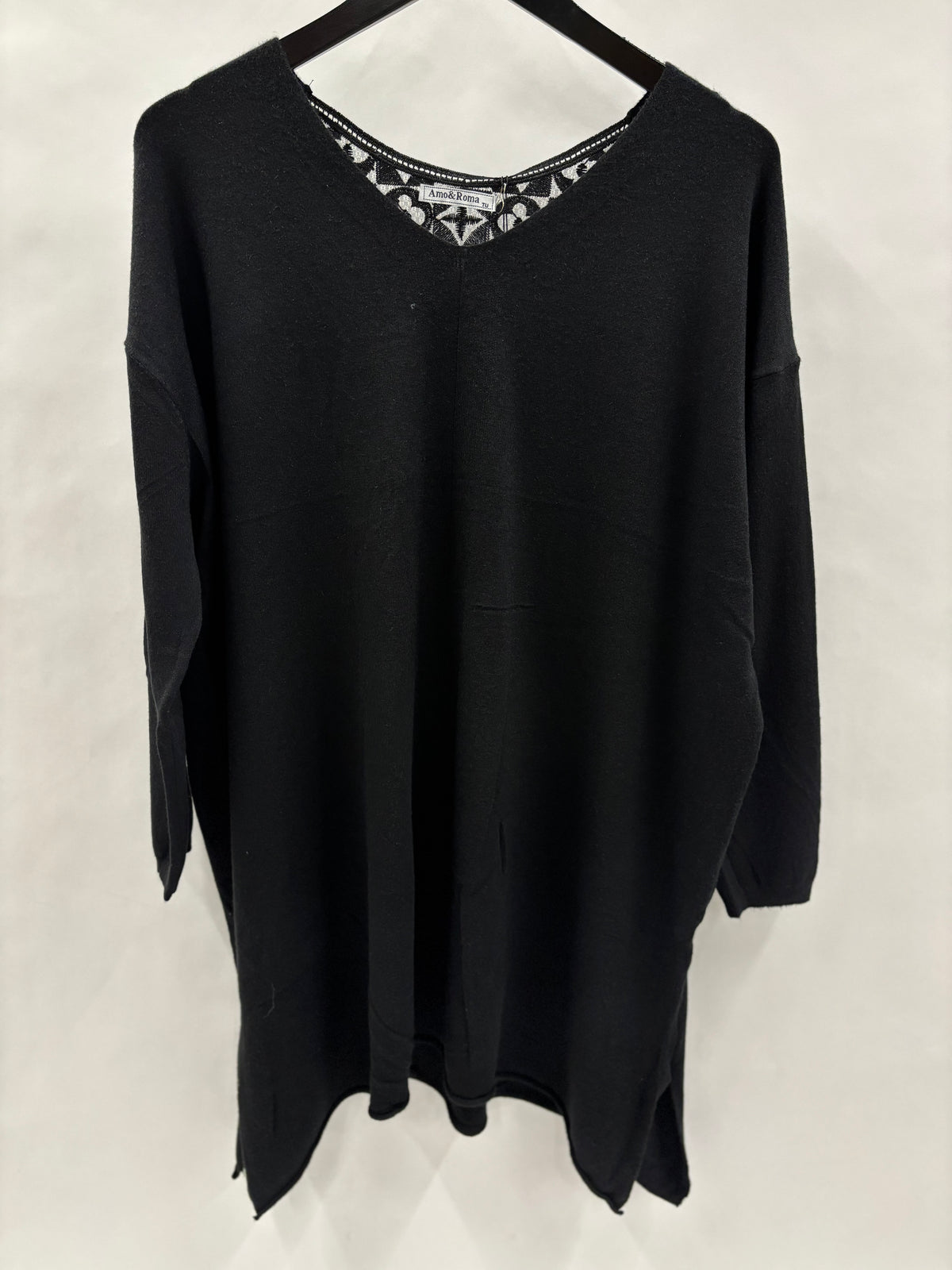 Strikbluse, Hæklet Ryg