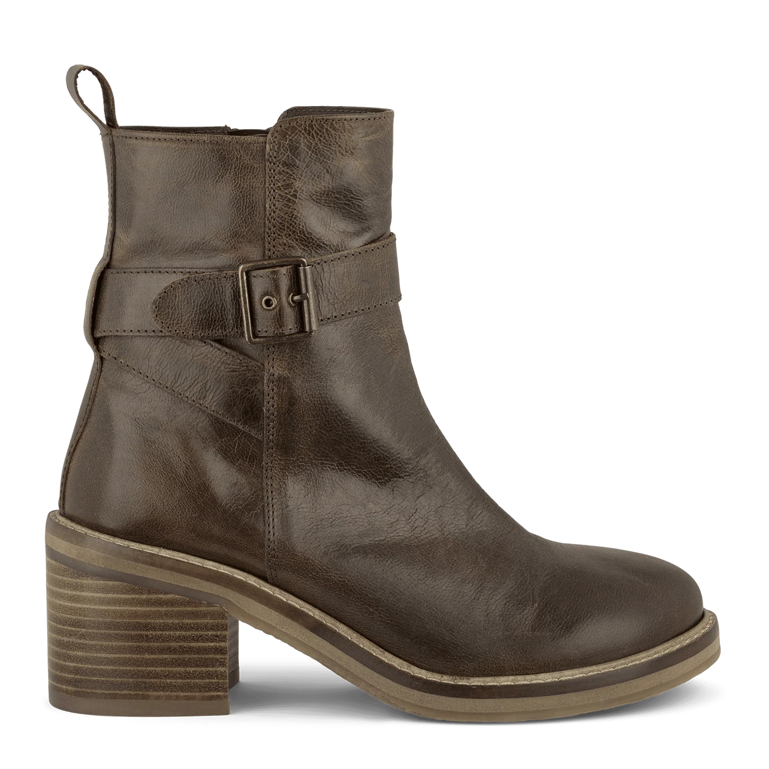 Green Comfort Barcelona low cut boot w. strap by Krone 1