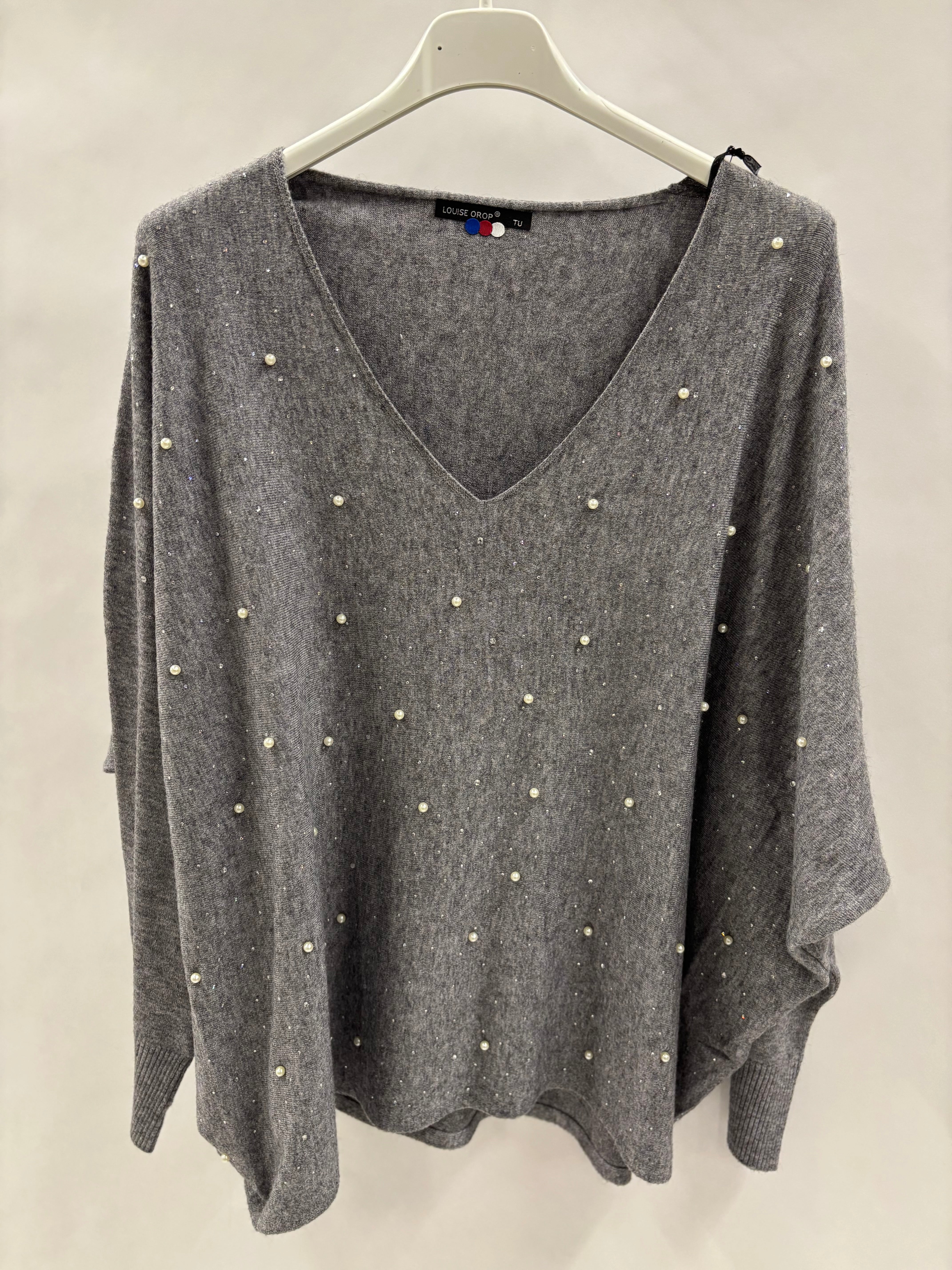 Bluse V-Hals, Bling - Brystmål 160cm