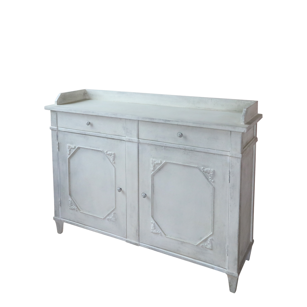 Skænk m. 2 låger og 2 skuffer 112x153x51,5 cm antique creme