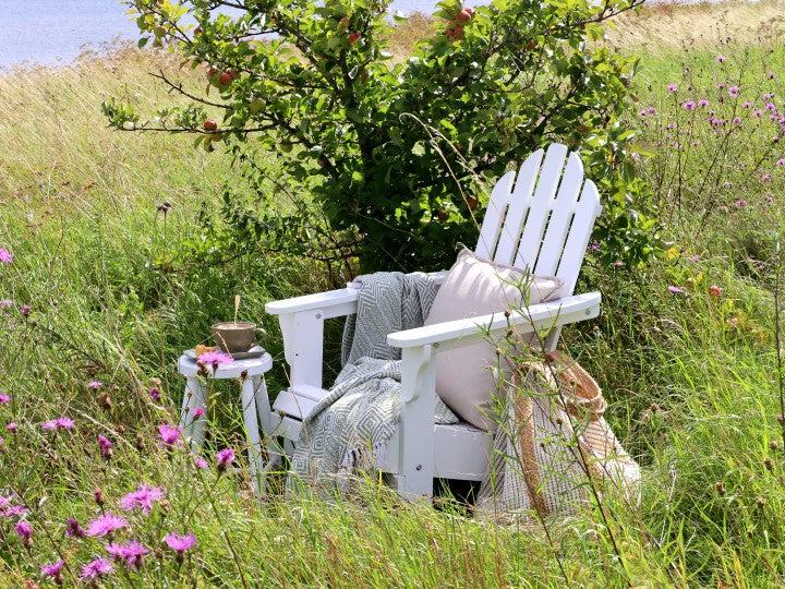Adirondack Stol foldbar 97x73x87 cm hvid
