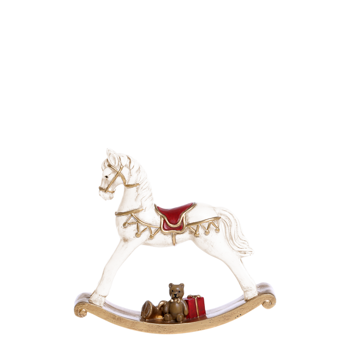 Vintage Rocking Horse H13/L14.5/W3 cm cream