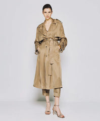 Access Double-breasted trench coat