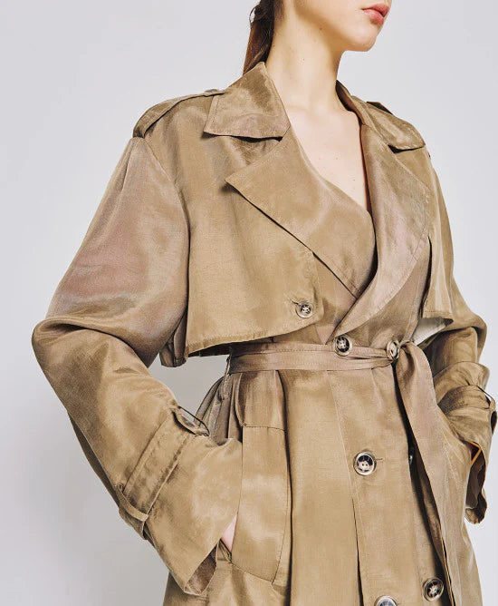 Access Double-breasted trench coat