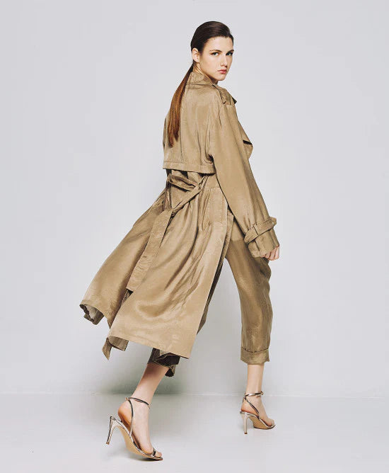 Access Double-breasted trench coat