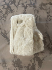 Fingerløse faux fur handsker