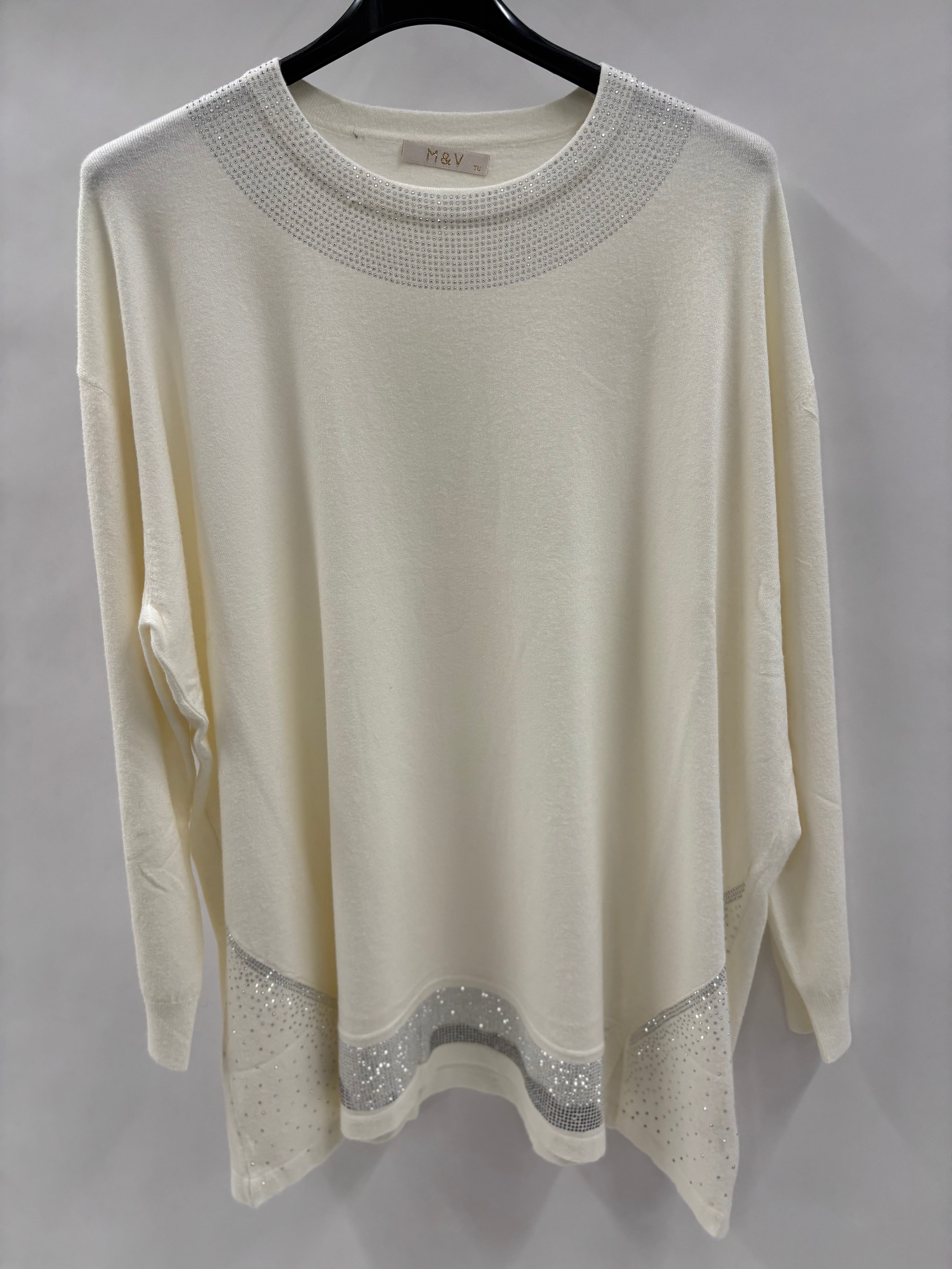 Strikbluse, Blingkanter