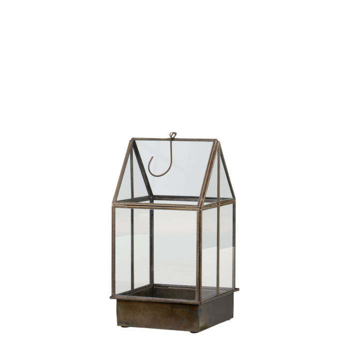 Væksthus 31 x 16 x 16 cm Antik Messing