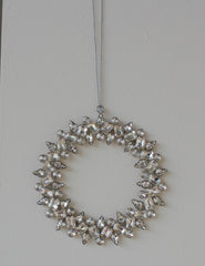 Diamant-Ring-Ornament 16cm sølv by Access Fashion