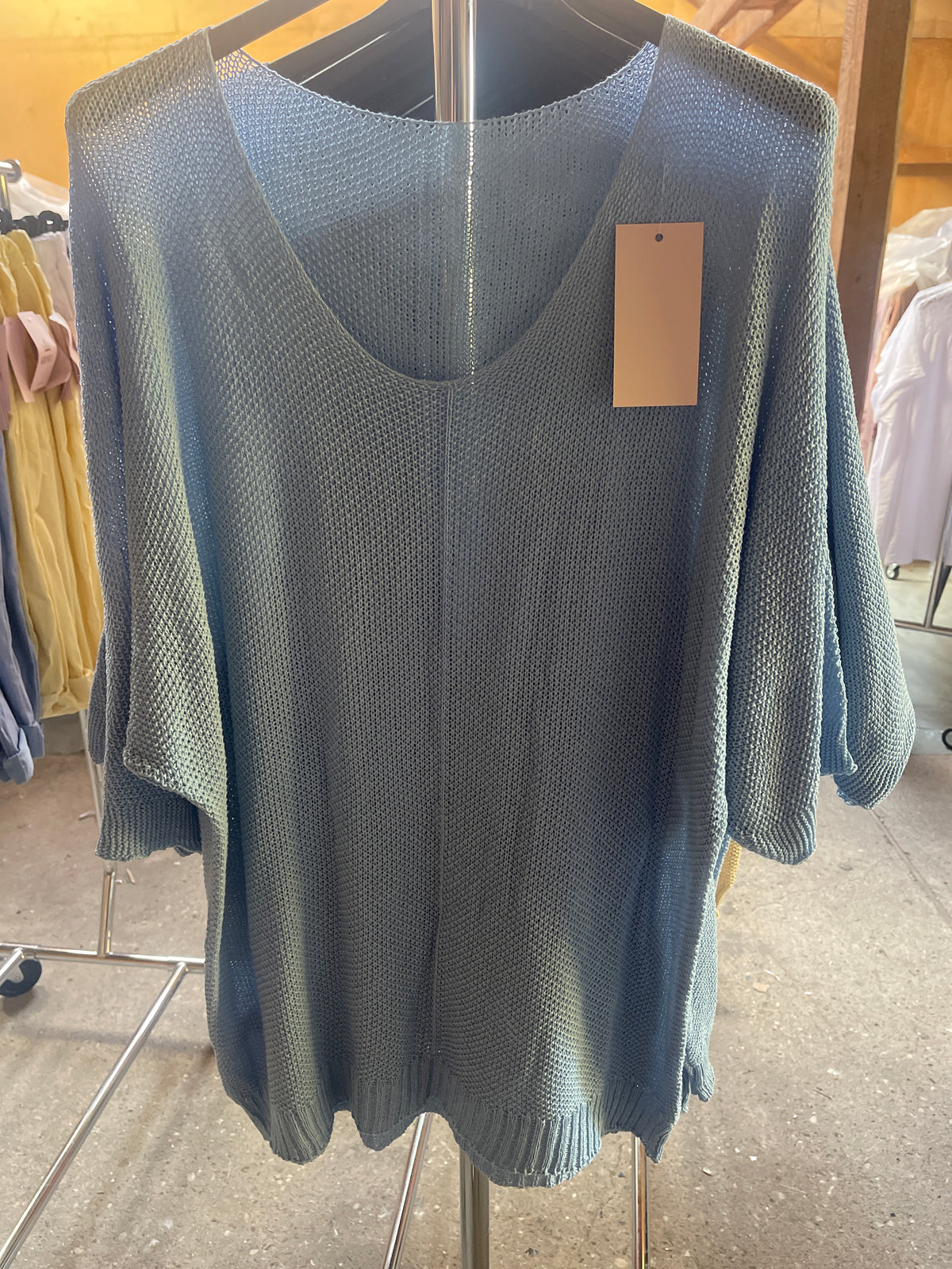 Strikbluse - Brystmål 130cm