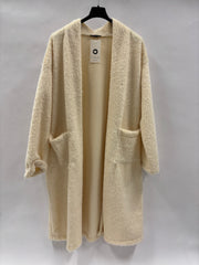 Pelscardigan med lommer, lang