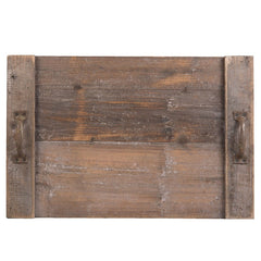 Rustik træbakke 56x38x16 cm